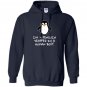 Penguin trapped human body Hoodie