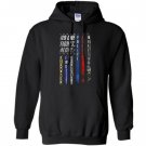 Police no one fights alone police Hoodie