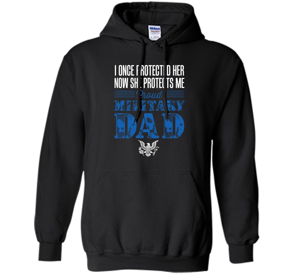 Proud military dad daughter soldier air force Hoodie