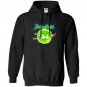 Rick morty portal glow lightning logo Hoodie