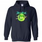 Rick morty portal glow lightning logo Hoodie