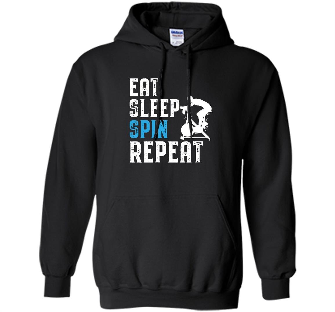 Spinning indoor cycling repeat Hoodie