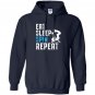 Spinning indoor cycling repeat Hoodie