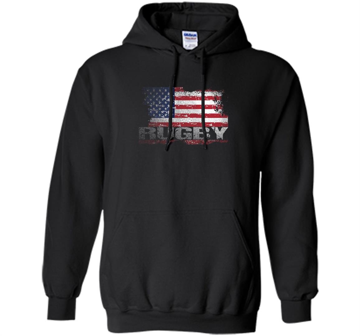 Usa flag rugby american rugby gifts Hoodie