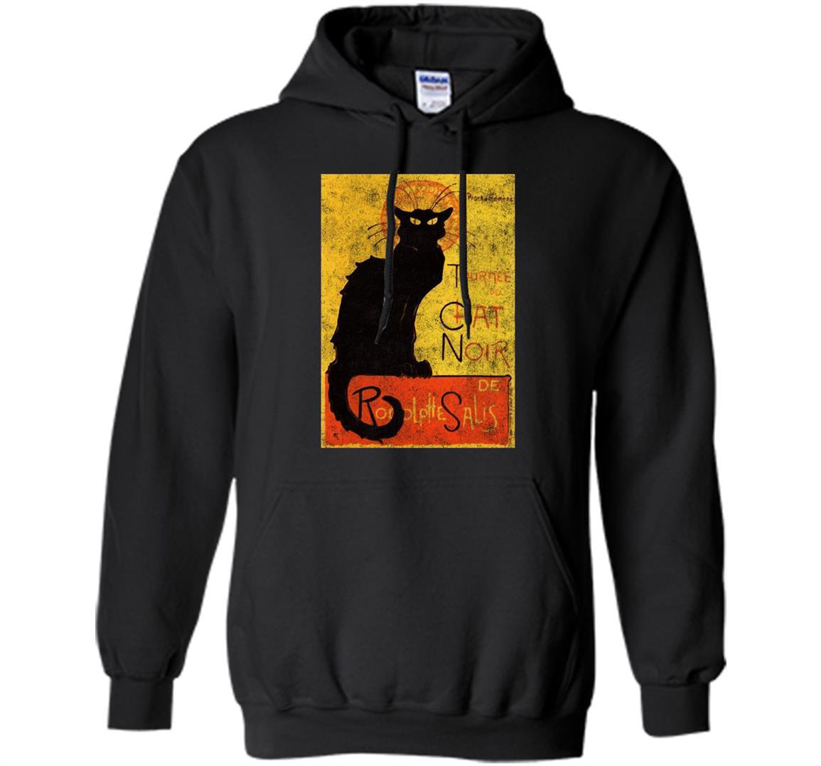 Vintage tournee du chat noir cat halloween Hoodie