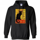 Vintage tournee du chat noir cat halloween Hoodie
