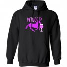 Winocorn drinking wine funny unicorn Hoodie