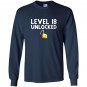 18th birthday gift funny gamer level 18 unlocked Long Sleeve