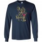 30th birthday bestie gold drunk dirty thirty squad 30 Long Sleeve
