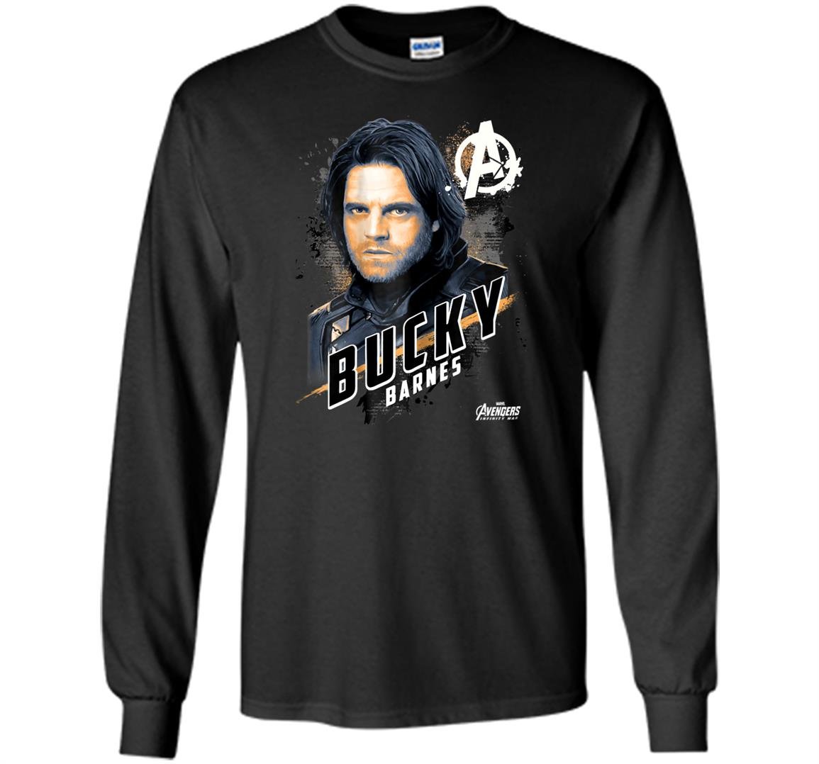Avengers infinity war bucky barnes graphic Long Sleeve