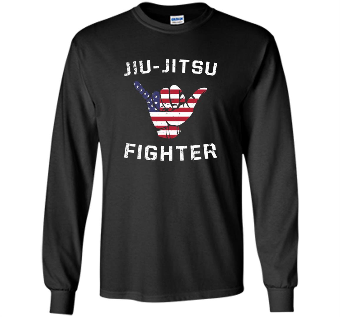 Brazilian jiu jitsu fighter usa shaka Long Sleeve