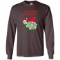 Cartoon santa turtle funny christmas Long Sleeve