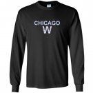 Chicago flag win vintage distressed style Long Sleeve