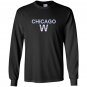 Chicago flag win vintage distressed style Long Sleeve