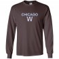 Chicago flag win vintage distressed style Long Sleeve