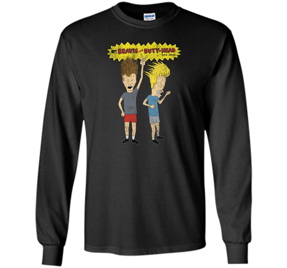 Classic beavis and butt head rockin Long Sleeve