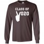 Class of 2020 peace sign school graduation Long Sleeve
