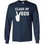 Class of 2020 peace sign school graduation Long Sleeve