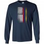 Colombian american flag half colombian half american Long Sleeve