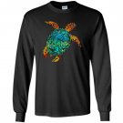 Cosmic watercolor sea turtle Long Sleeve