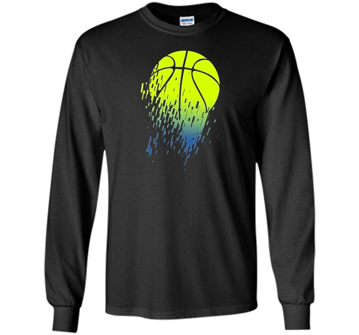 Disintegrating basketball graphic medium Long Sleeve