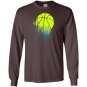 Disintegrating basketball graphic medium Long Sleeve