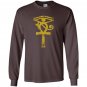 Egyptian eye of horus ankh egyp archaeologist Long Sleeve