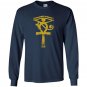 Egyptian eye of horus ankh egyp archaeologist Long Sleeve