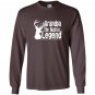 Grandpa the buckin legend deer hunter funny hunting Long Sleeve