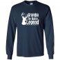 Grandpa the buckin legend deer hunter funny hunting Long Sleeve