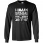 Resources miracle worker funny hr job quote Long Sleeve