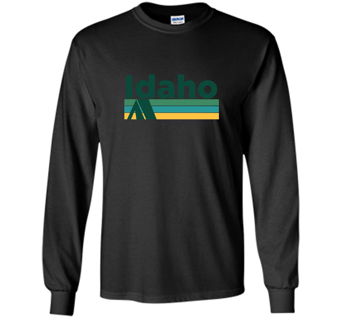 Idaho retro camping idaho Long Sleeve