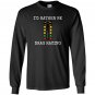 Id rather be drag racing in my race car line it up Long Sleeve