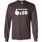Im this many 50 year old with finger up funny 50th birthday Long Sleeve