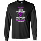 I wear purple for my mom pancreatic cancer awareness Long Sleeve