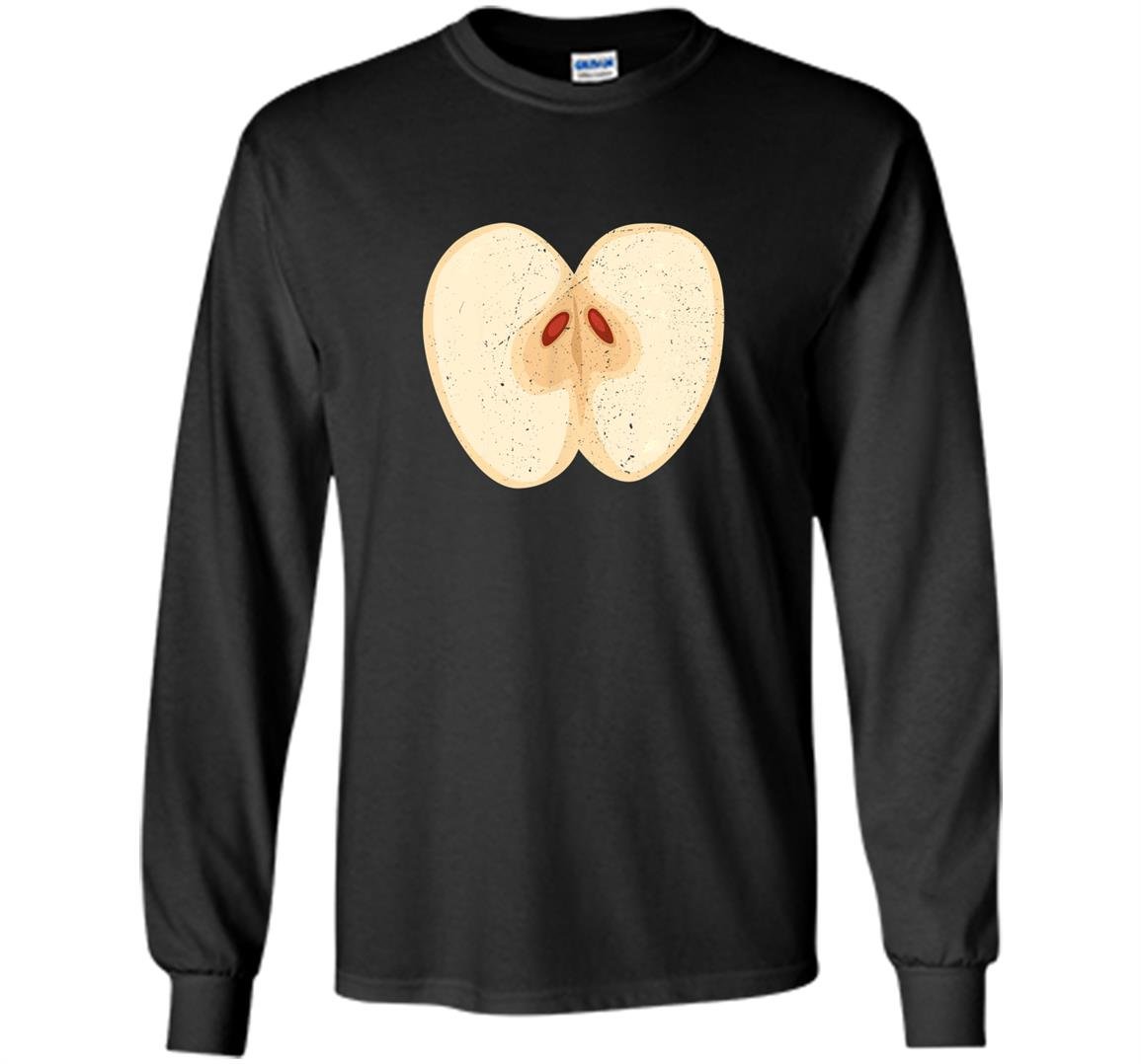Juicy red apple funny fruit lover halloween costume Long Sleeve