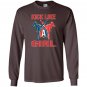 Kick like funny karate battle kickboxing Long Sleeve