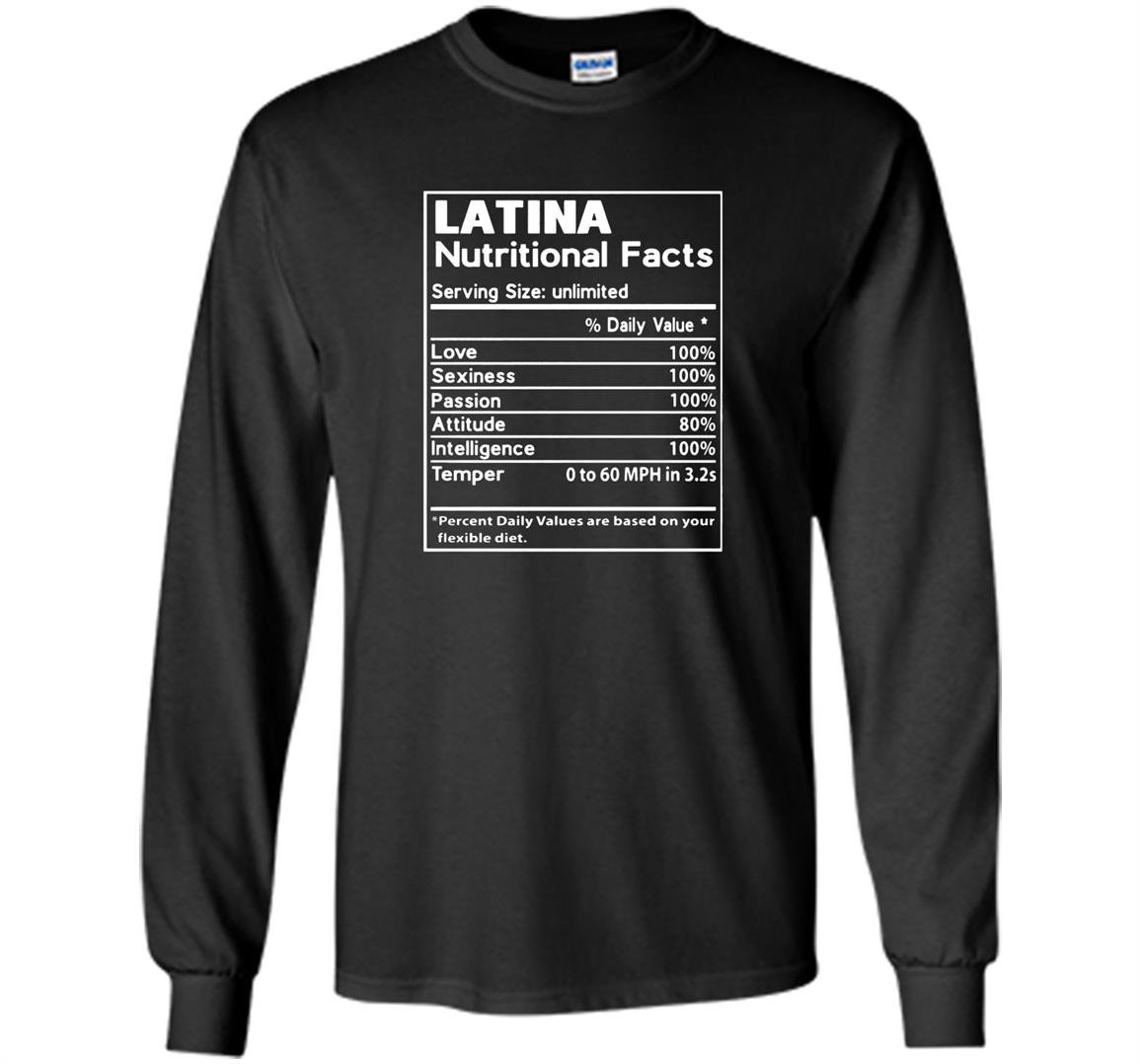 Latina nutritional fatcs Long Sleeve