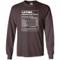 Latina nutritional fatcs Long Sleeve