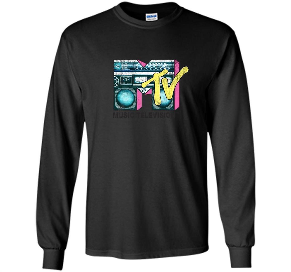 Logo retro teal boombox Long Sleeve