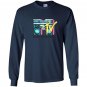 Logo retro teal boombox Long Sleeve