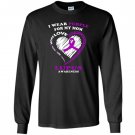 Lupus awareness i wear purple Long Sleeve