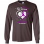 Lupus awareness i wear purple Long Sleeve
