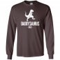 Daddysaurus rex father gift Long Sleeve