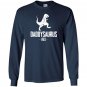 Daddysaurus rex father gift Long Sleeve