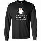 Penguin trapped human body Long Sleeve