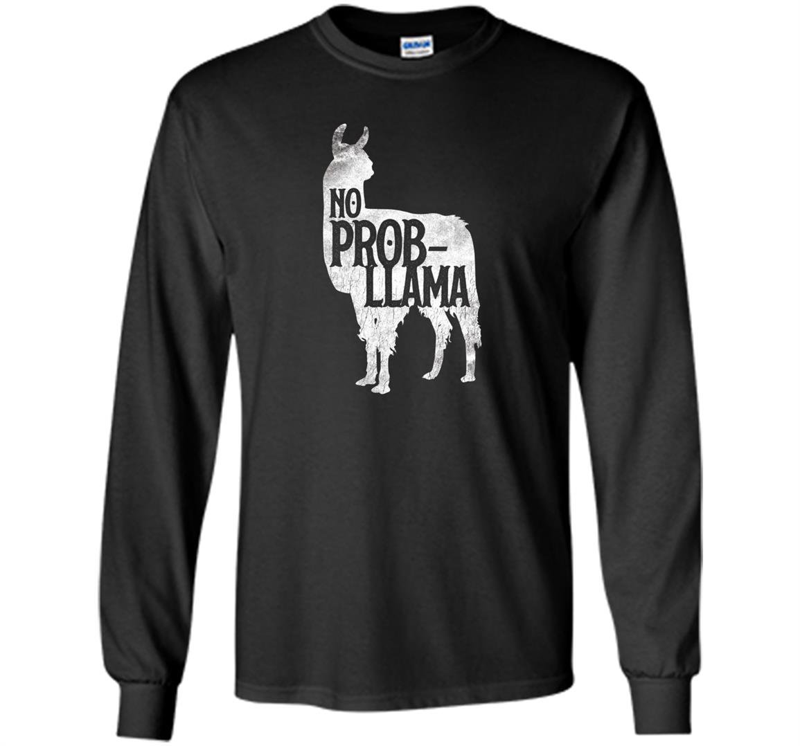 Prob llama llamas costume heather Long Sleeve