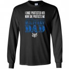 Proud military dad daughter soldier air force Long Sleeve