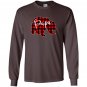 Red plaid papa bear matching pajama family buffalo Long Sleeve