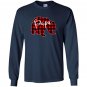 Red plaid papa bear matching pajama family buffalo Long Sleeve
